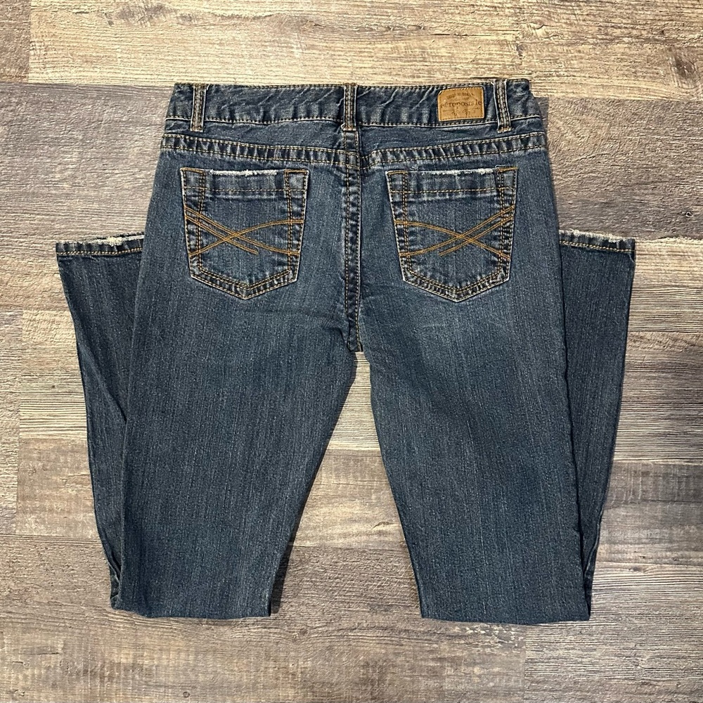 Women’s Aeropostale Y2K 2009 Skinny Jeans Medium Blue 9/10 Regular 30 inch waist
